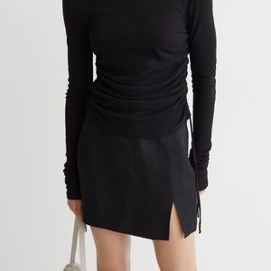 H&M Linen Mini Skirt